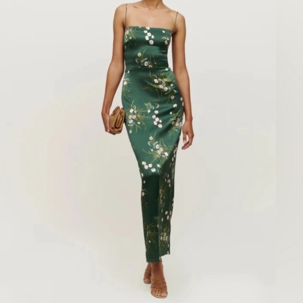 NWOT Reformation Frankie Silk Dress